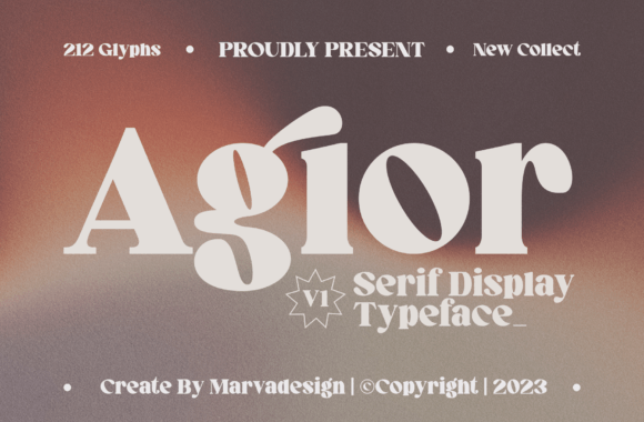 Agior Typeface: Elevating Brand Identity with Sophisticated Serif Design