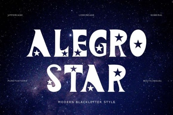 Alegro Star: A Blackletter Typeface for Editorial Design