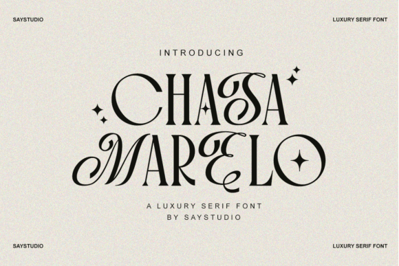 Chasa Marelo: A Serif Typeface for Sophisticated Brand Identity