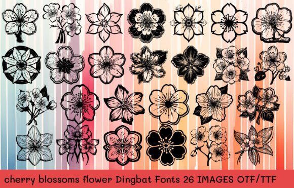 Cherry Blossoms Flower Typeface: A Soft Upgrade for Your Brand Identity