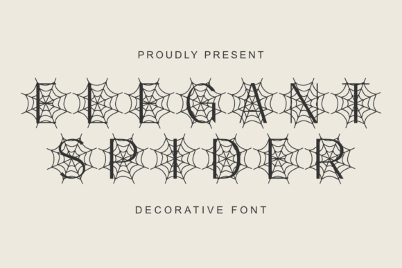 Elegant Spider: A Spooky Serif for Gothic Brand Identity