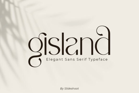 Gisland: The Elegant Sans Serif Typeface for Modern Brand Identity