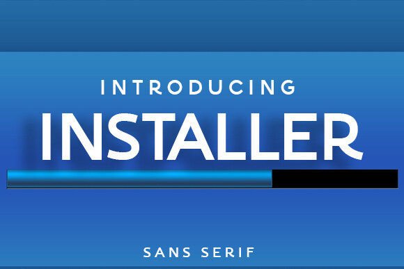 Installer: The Sans Serif Typeface for Modern Brand Identity