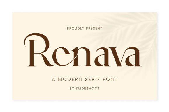 Renava Typeface Review: Elevating Brand Campaigns with Elegant Serif Design
