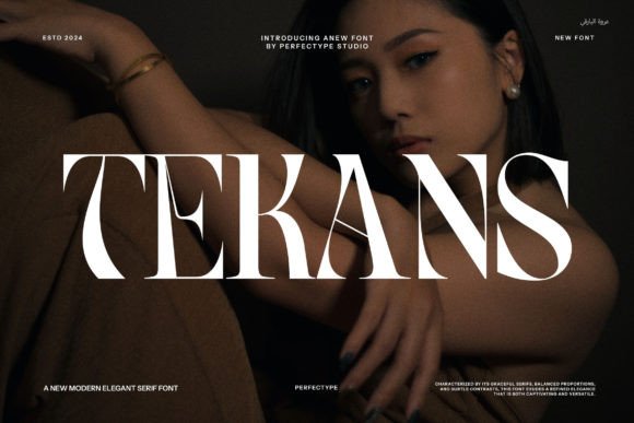 Tekans: A Refined Serif Typeface for Modern Editorial Design